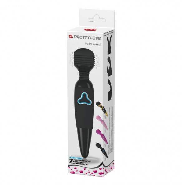 PRETTY LOVE - Vermeer Vibrating Wand Massager (Chargeable - Black) PRETTY LOVE - Vermeer Vibrating Wand Massager (Chargeable - Black)